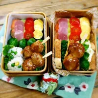 Snapdishの料理写真:旦那さんと私のお弁当♪