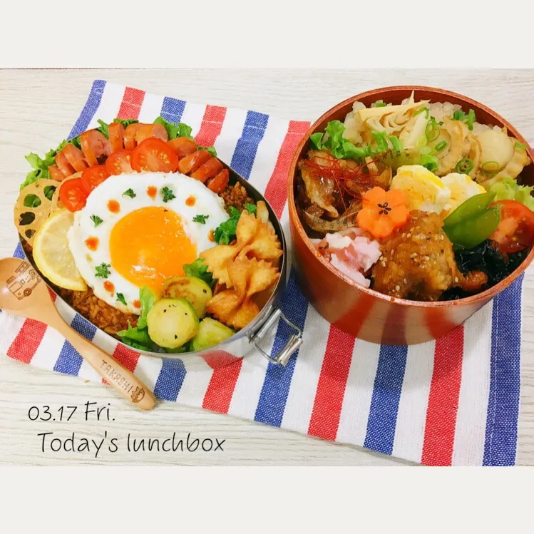 タコライス弁当と和風弁当♪|mikiteeee52さん