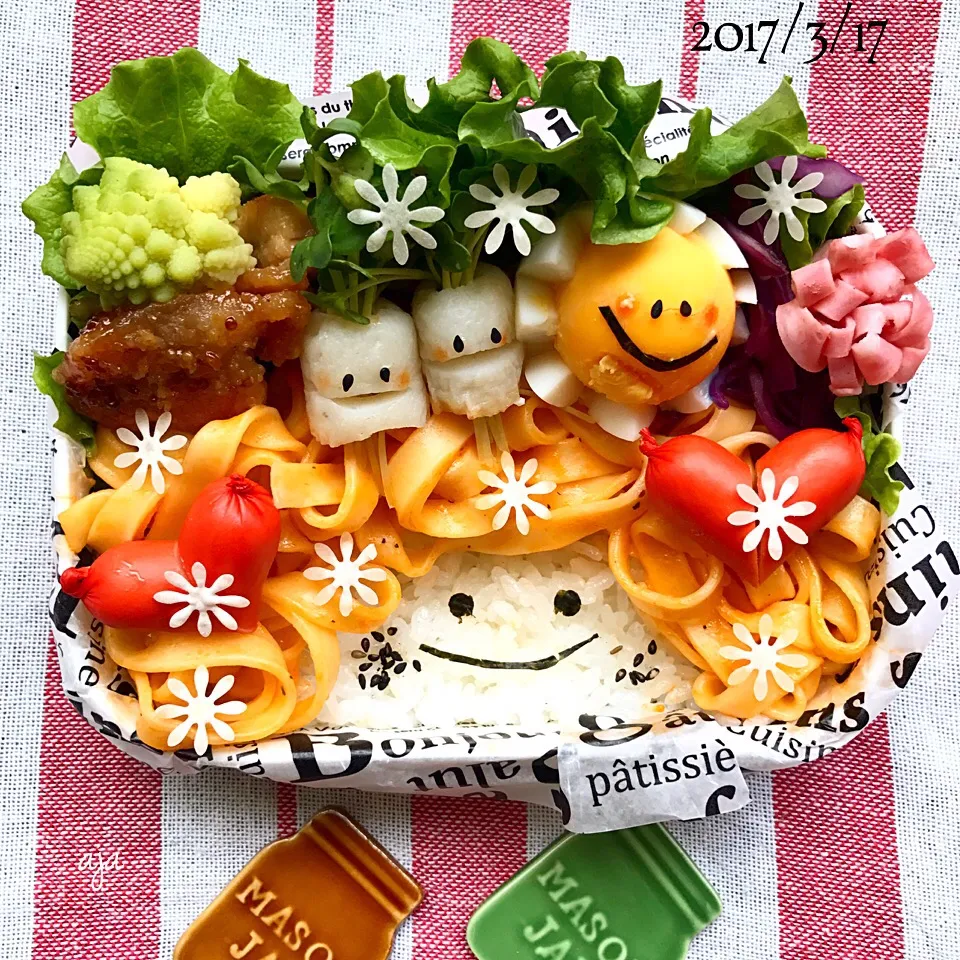 パスタde巻き髪ちゃん弁当|ajaさん