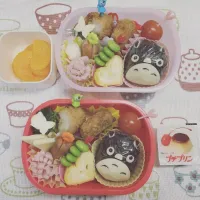 次女と三女のお弁当( ´ ▽ ` )|ひよさん