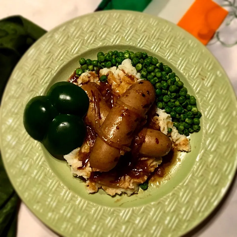 Bangers and mash.  
Happy St. Patrick's Day! ☘️|MJRoperさん