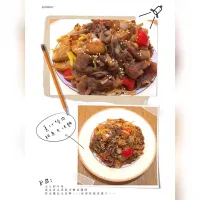 Snapdishの料理写真:薑汁燒肉鯛魚天使麵|生菜沙拉さん