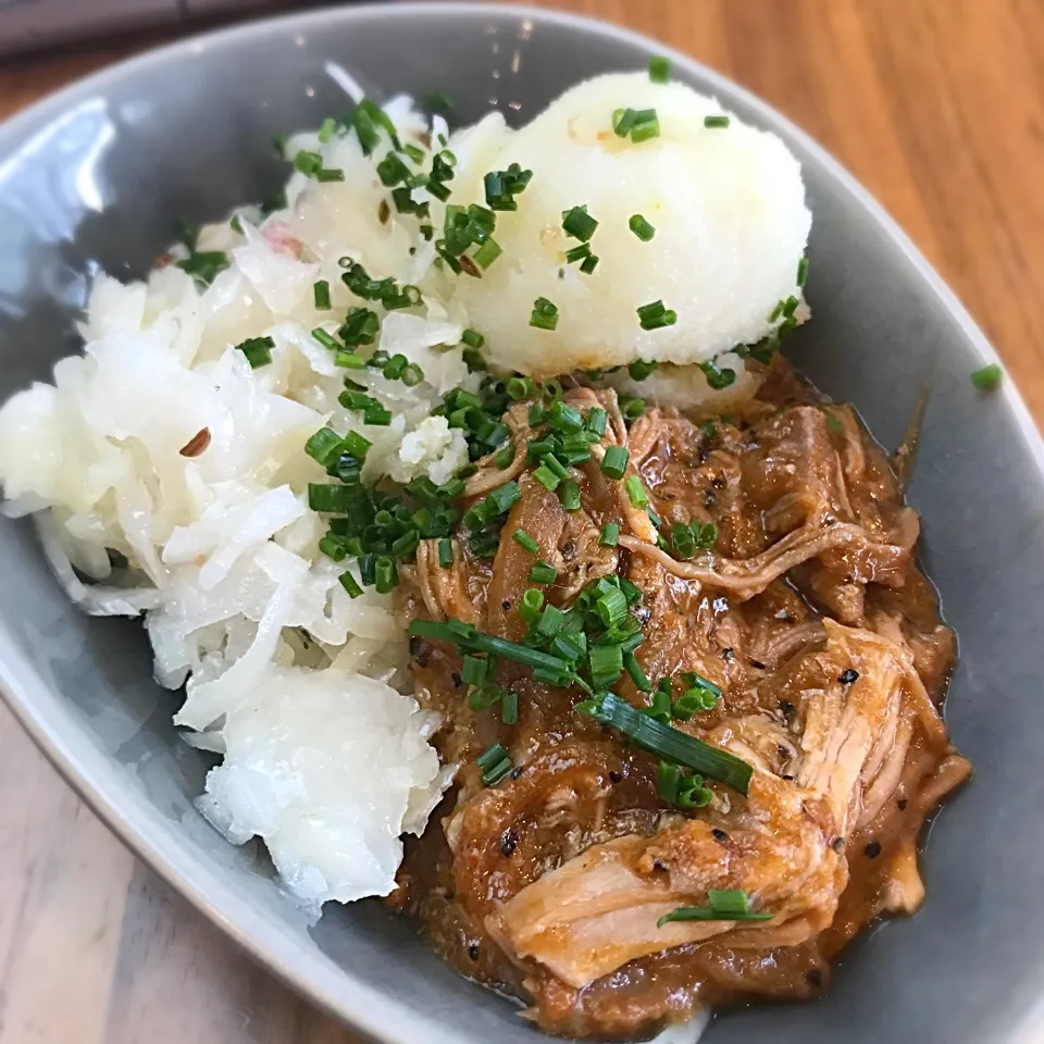 pulled pork w/sauerkraut and dumpling|Junya Tanakaさん