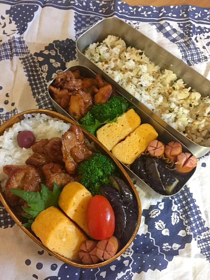 Snapdishの料理写真:女子高生弁当
男子小学生試合弁当|yuganさん