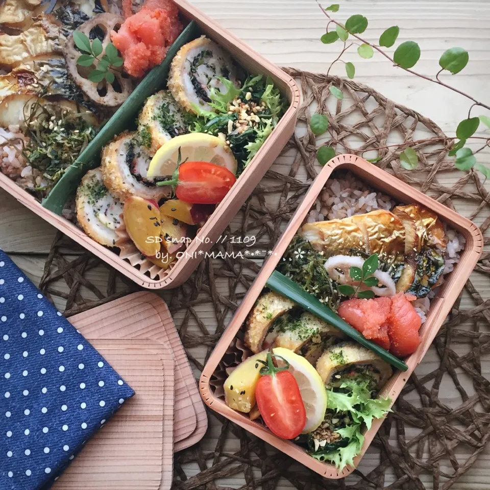 春菊の海苔佃煮和え で
お弁当|ONI*MAMA*さん