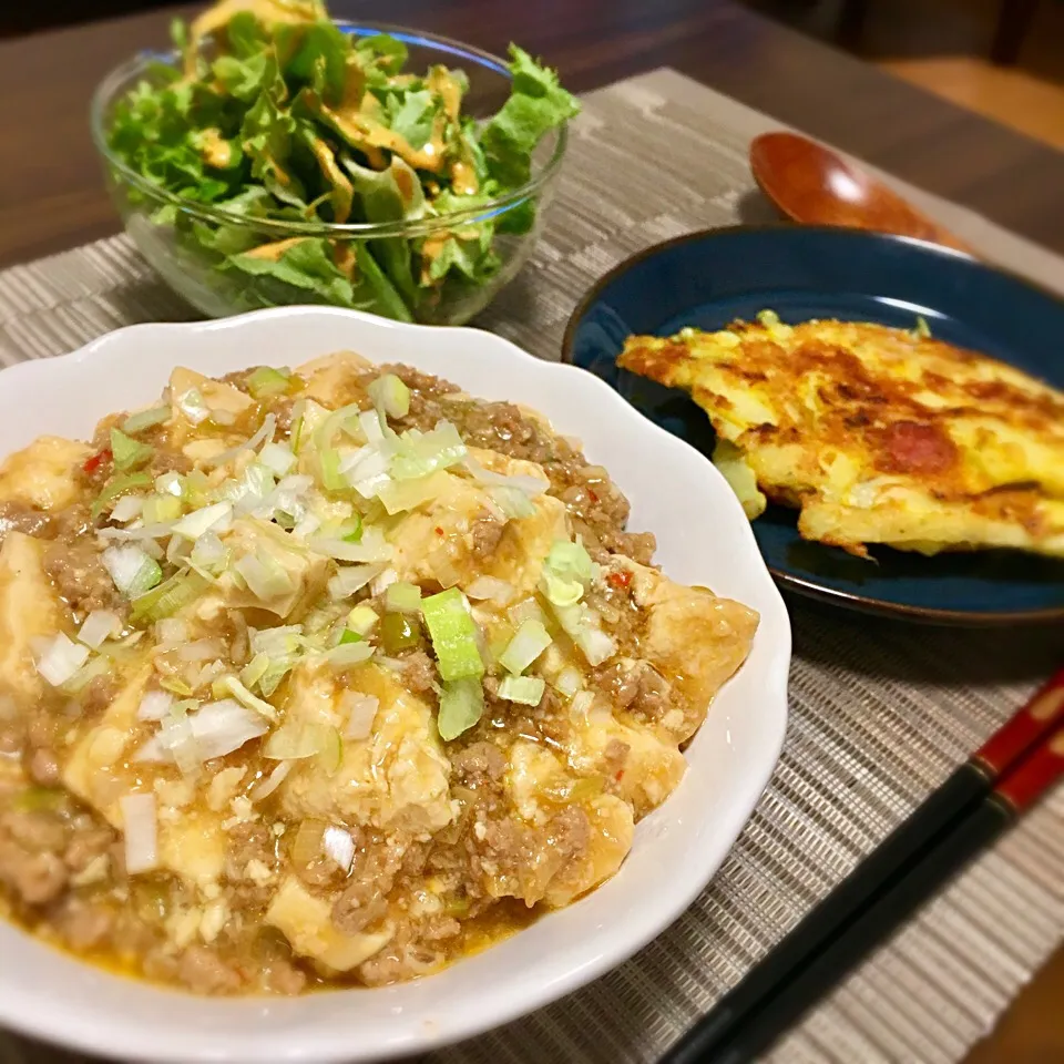 麻婆豆腐
ジャガイモとキャベツのチーズ焼き|たまさん