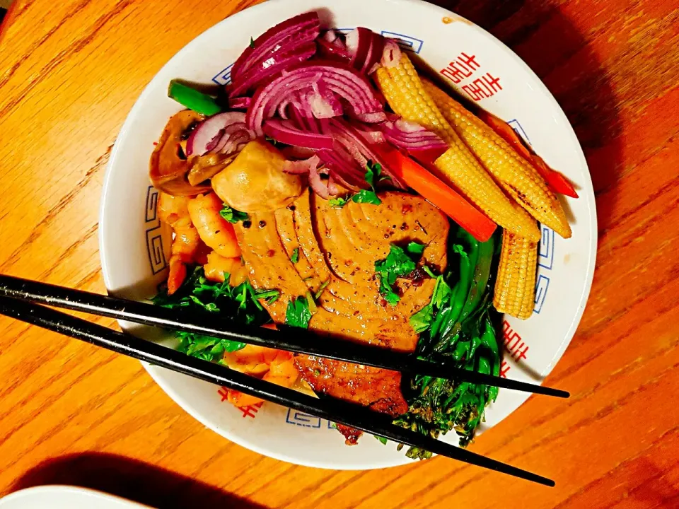 Tuna and vegetables Ramen Noodle soup|Theo's Cookingさん