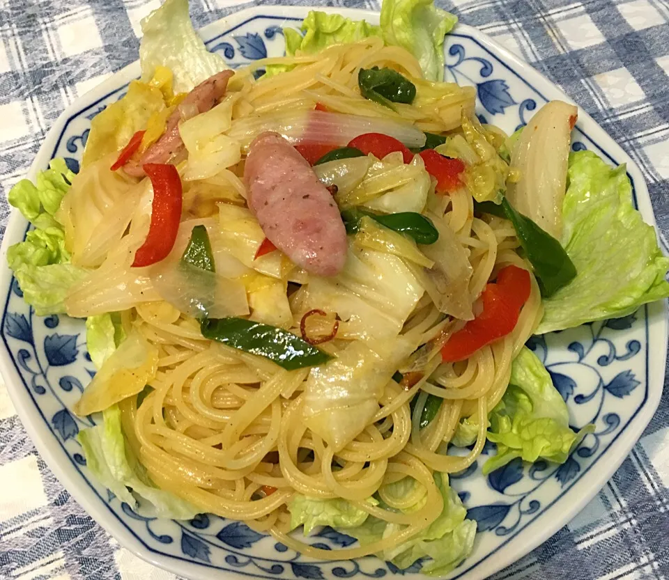 今日もまたパスタ❣️ペペロンチーノ美味しい٩(๑❛ᴗ❛๑)۶|yoshikoさん