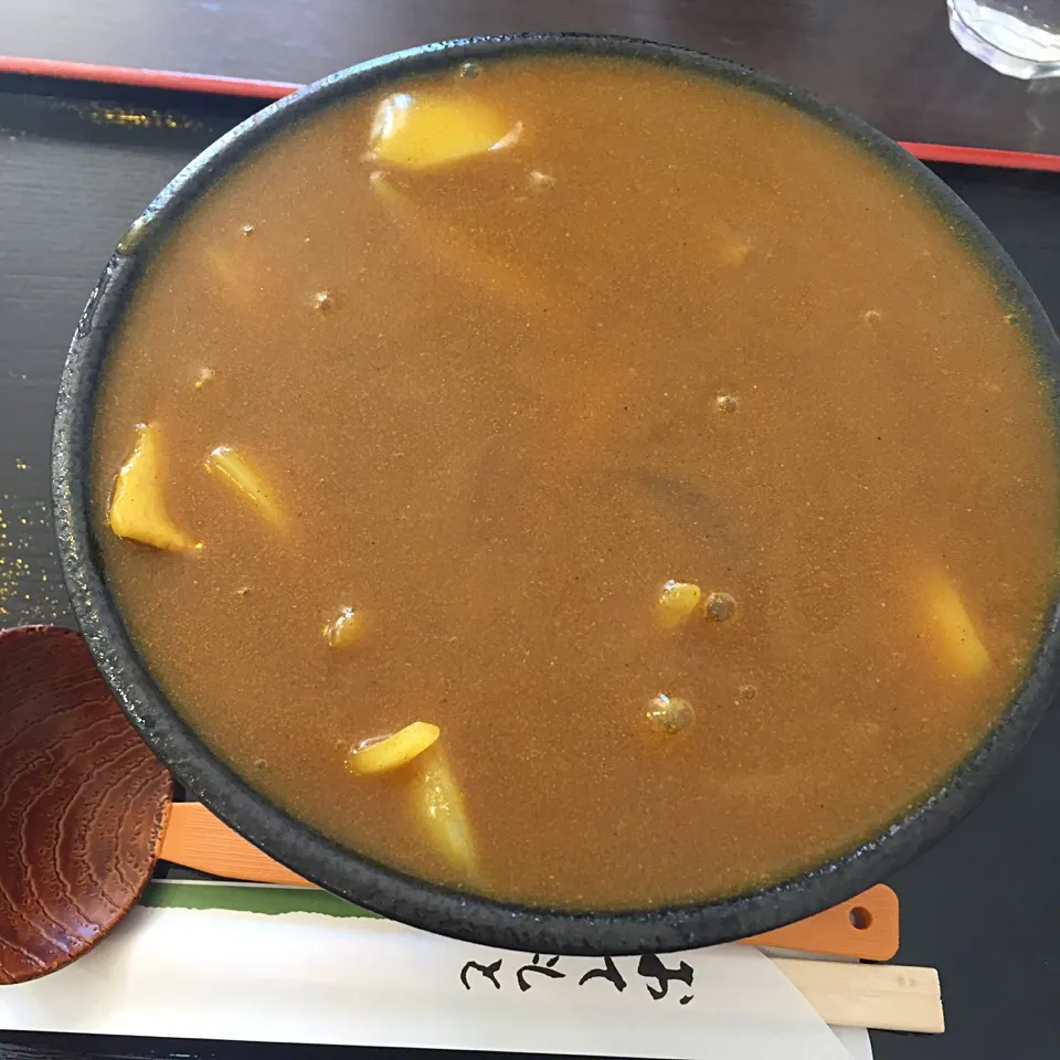 苗穂通り しあわせ食堂 カレーそば|カウンター嬢さん