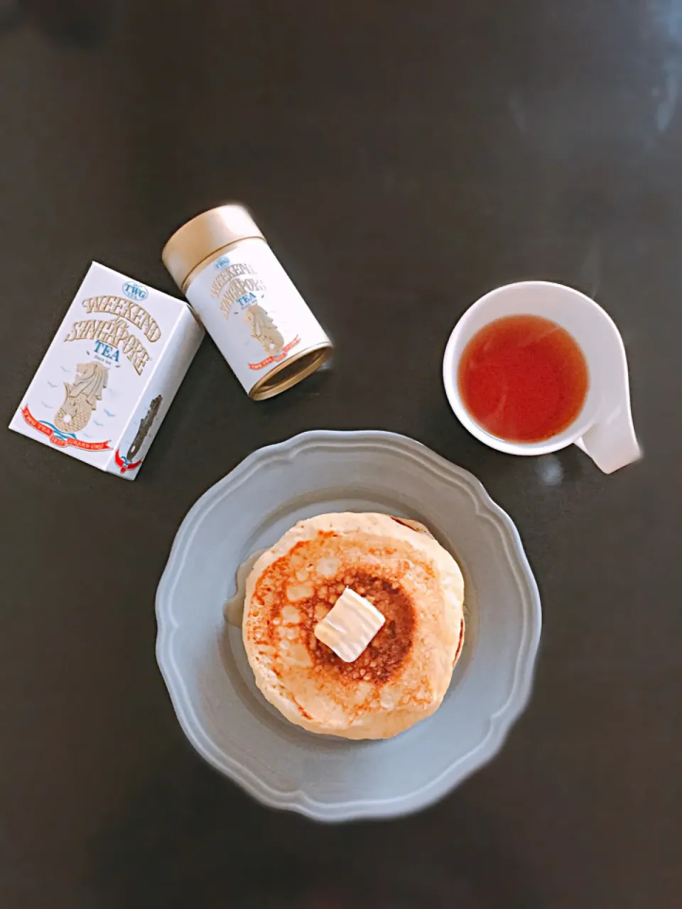 ホットケーキ&シンガポールで買ったTWGのSG限定ティー🥞🐝💕☕️✨🇸🇬|K.Sさん