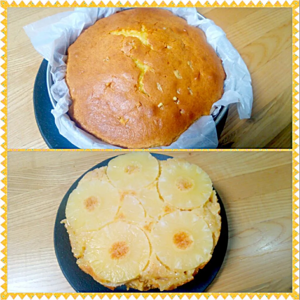 3/20 pineapple cake #hotcake mix #ホットケーキの日(1月25日) 　 #ホットケーキミックス|タップダンスシチーさん