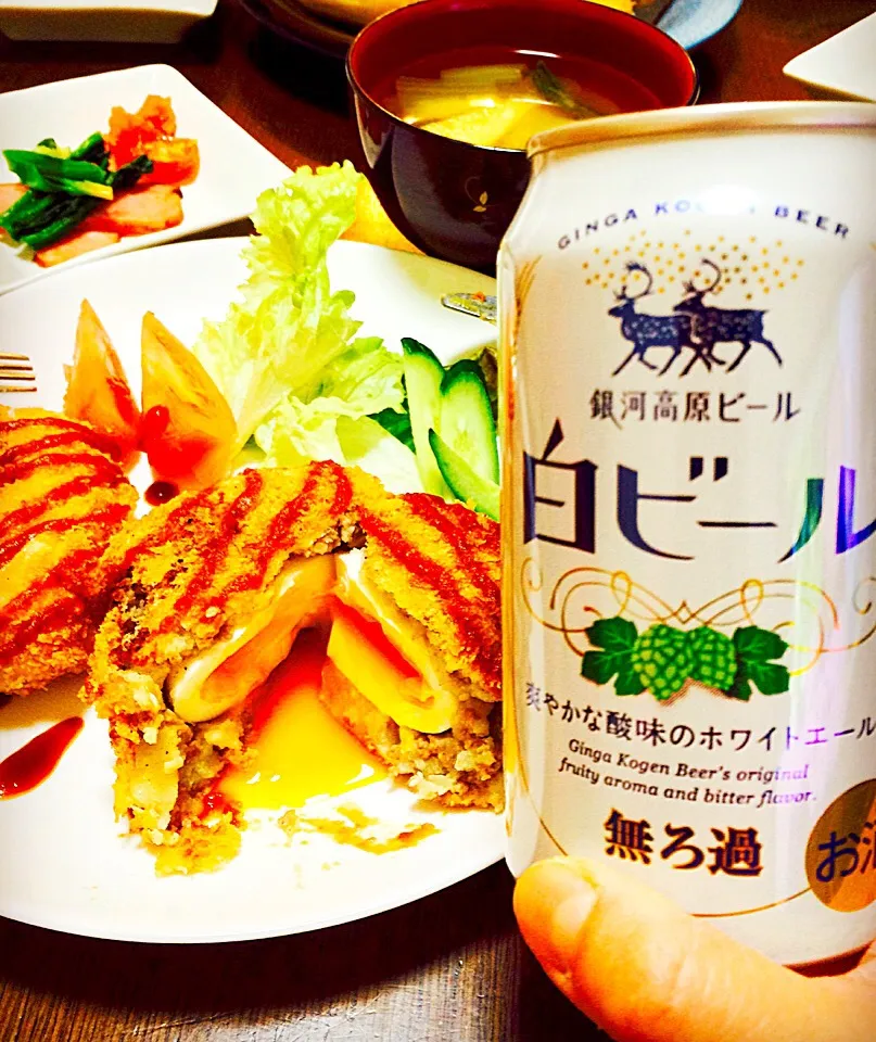 Snapdishの料理写真:銀河高原ビールの白ビール美味しい💕|Kaoさん