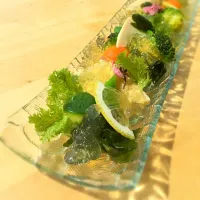 春わかめと旬野菜の和風ジュレサラダ|takachunさん