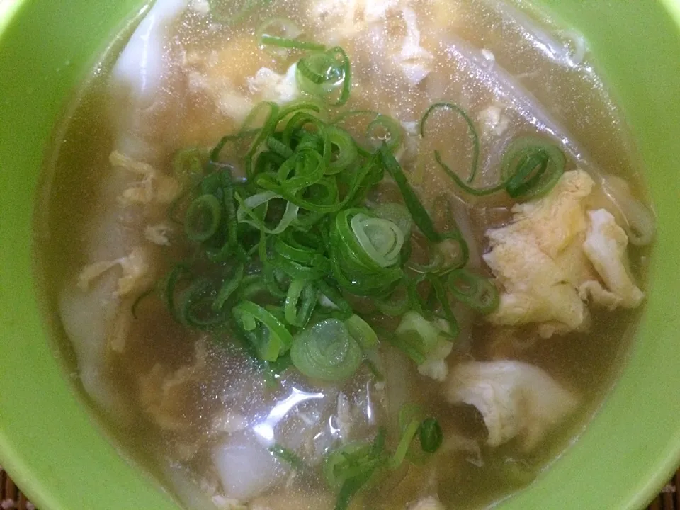 餃子スープ|ばーさんさん