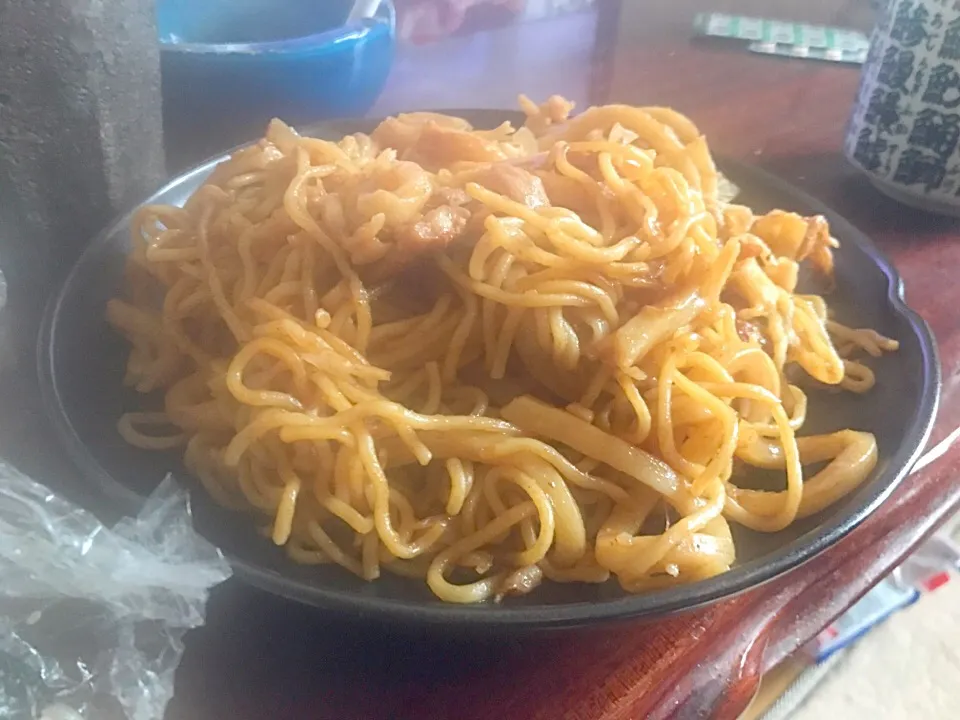 愛妻料理
焼き そばうどん|亀戸 養生蕎麦 高のさん