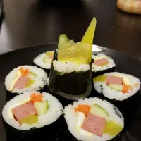 Snapdishの料理写真:spam kimbap #kimbap #spam|Emma Siuさん