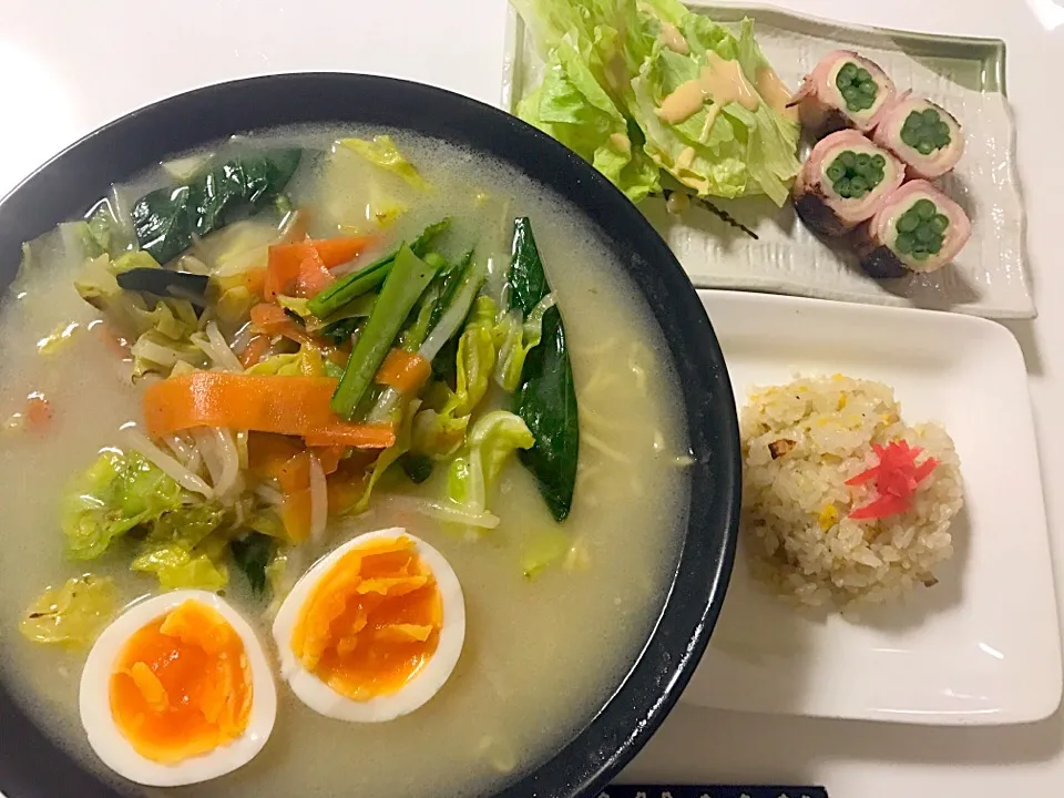 Snapdishの料理写真:#ラーメン晩御飯|ゆりえさん