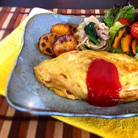 Snapdishの料理写真:オムライスlunch🍴|ティパニさん