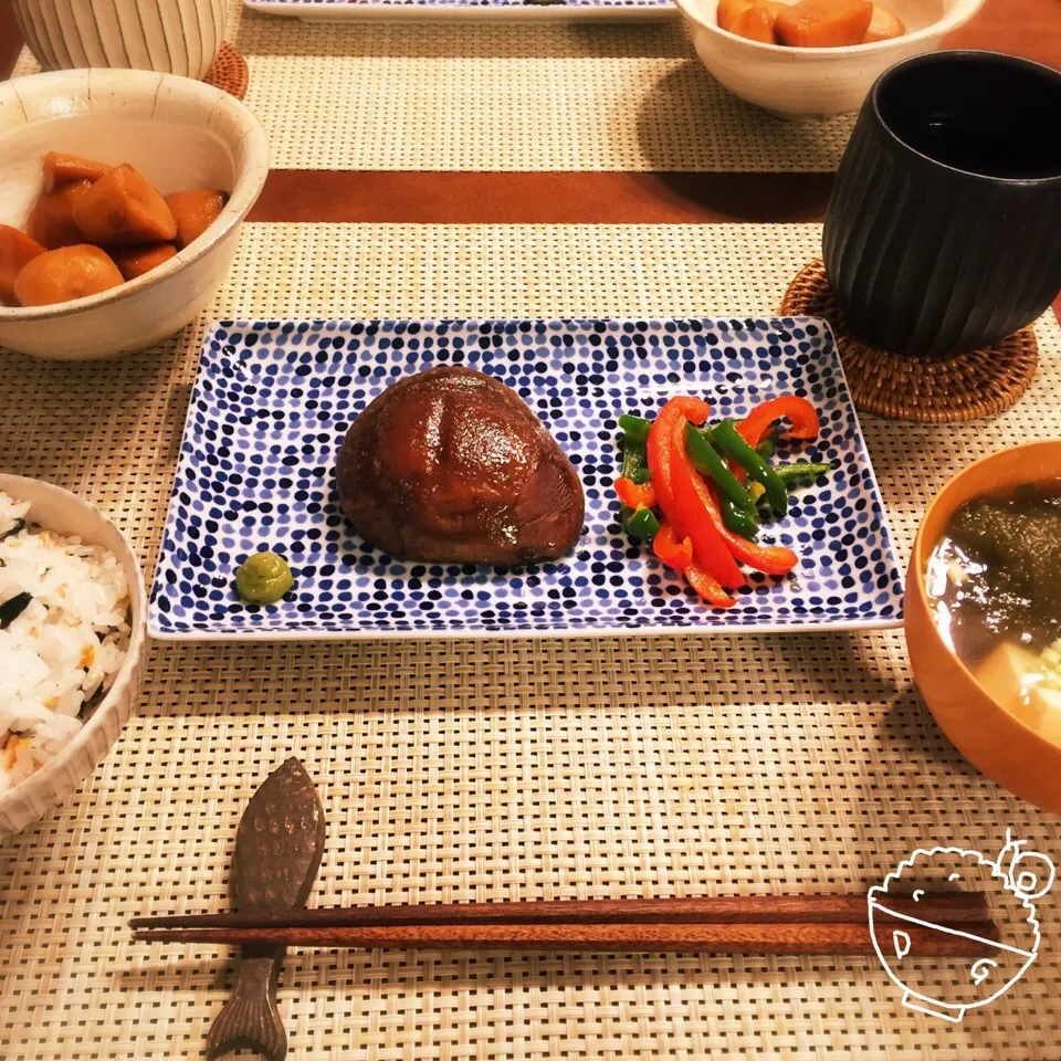 しいたけのステーキ バターわさび醤油味|でんでんむしごはんさん