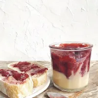 Snapdishの料理写真:Strawberry jam and condensed milk