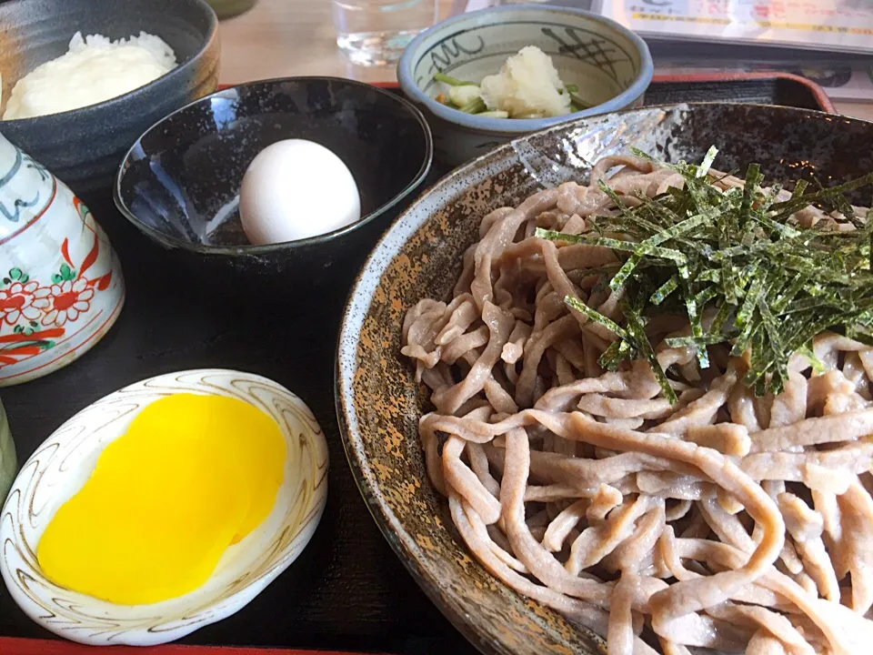 Snapdishの料理写真:ごっつ庵
Bセットとろろご飯に冷たいお蕎麦|BOOさん