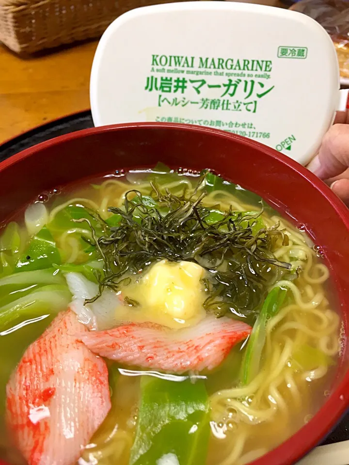 塩・小岩井マーガリンラーメン|まゆさんさん