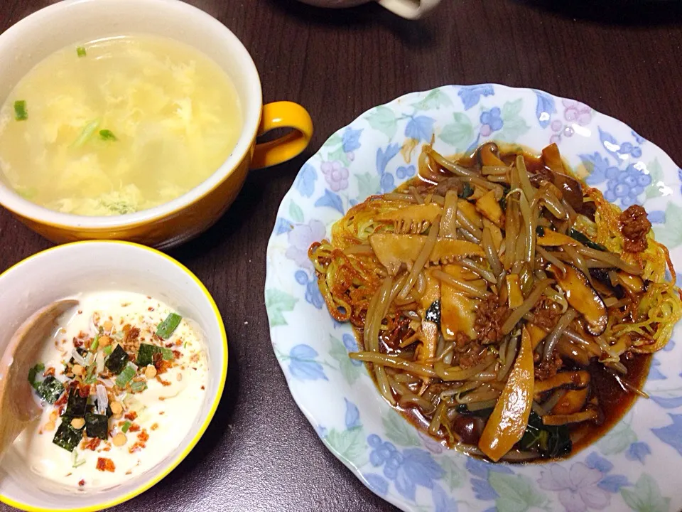 あんかけ焼きそば|こんこんさん