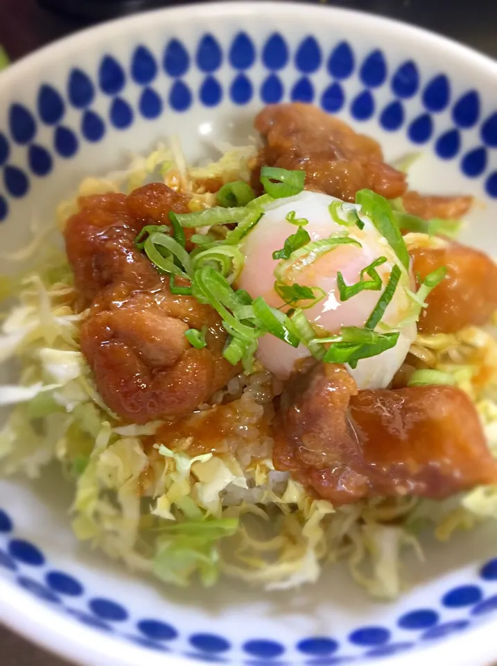 照り焼きチキン丼温玉のせ|jumpさん