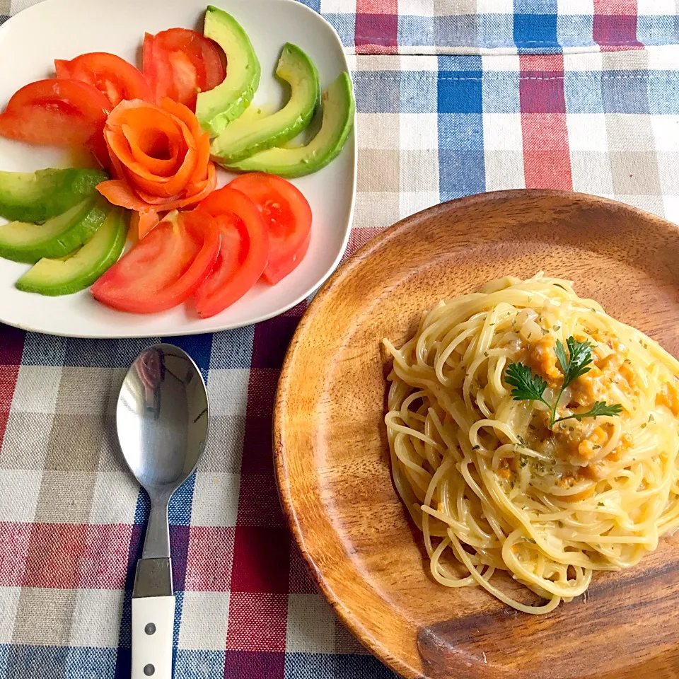 残りのウニでクリームソースパスタ|nnanaさん