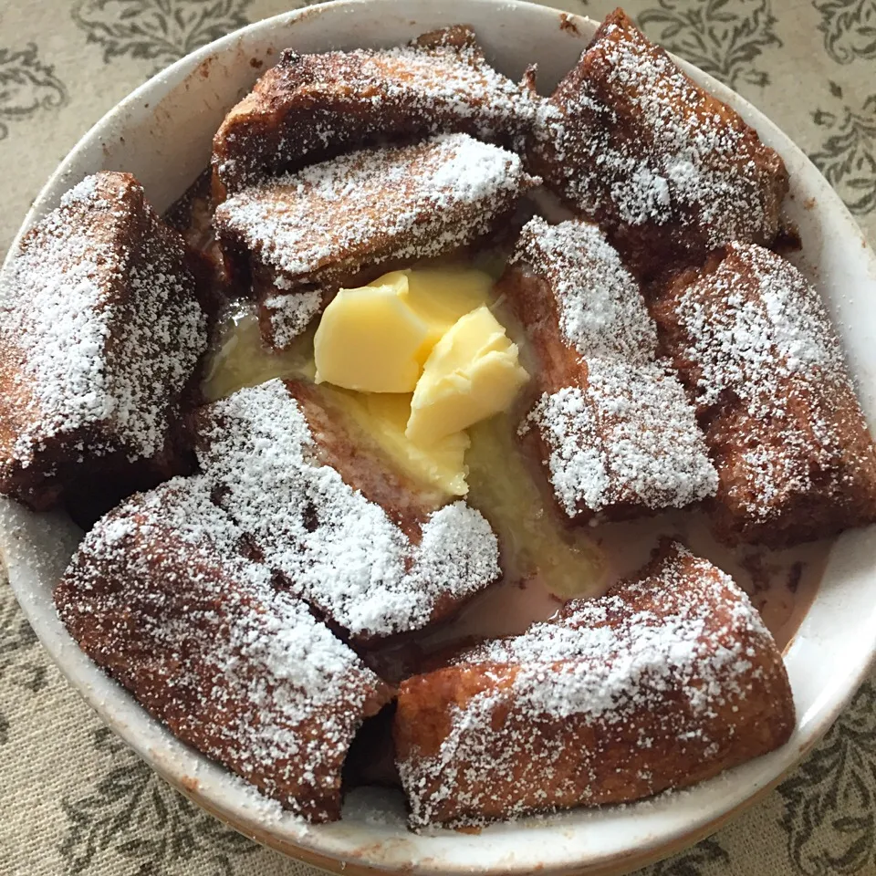 レンジとトースターで簡単フレンチトースト ココア味|カウンター嬢さん