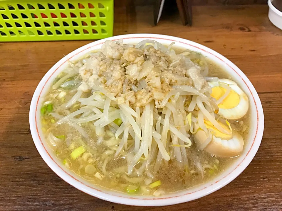 品川店 小煮卵ネギ ヤサイスクナメアブラカラメ|ひとしおぶですさん