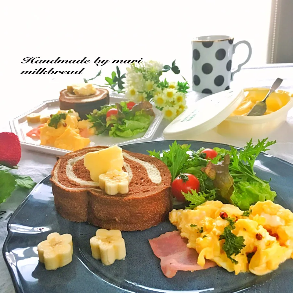 今朝の朝ごパン҉٩(*´︶`*)۶҉
#朝ごはん #朝食 #朝ごパン|MR06home mariさん