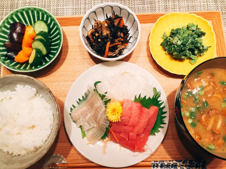 刺身定食風。

#sashimi #刺身#定食|hipboaさん