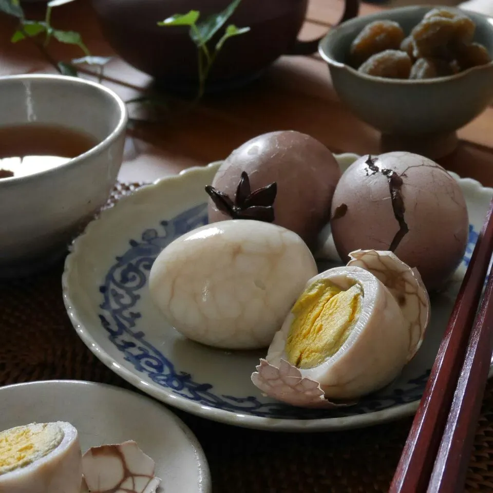 Chinese tea eggs／茶卵|まちまちこさん