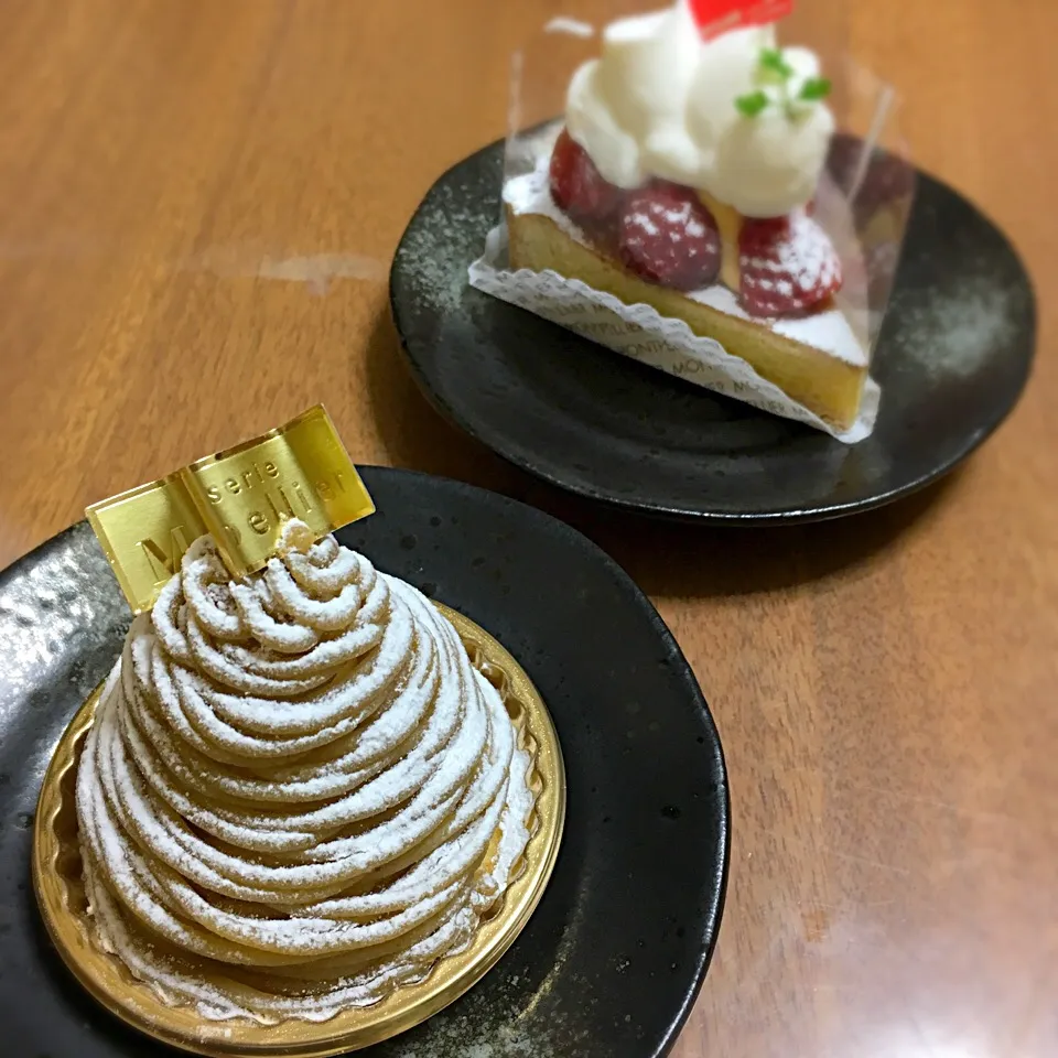 #ホワイトデーのお返し #ケーキ #スイーツ #モンブラン #ストロベリータルト|Mimさん