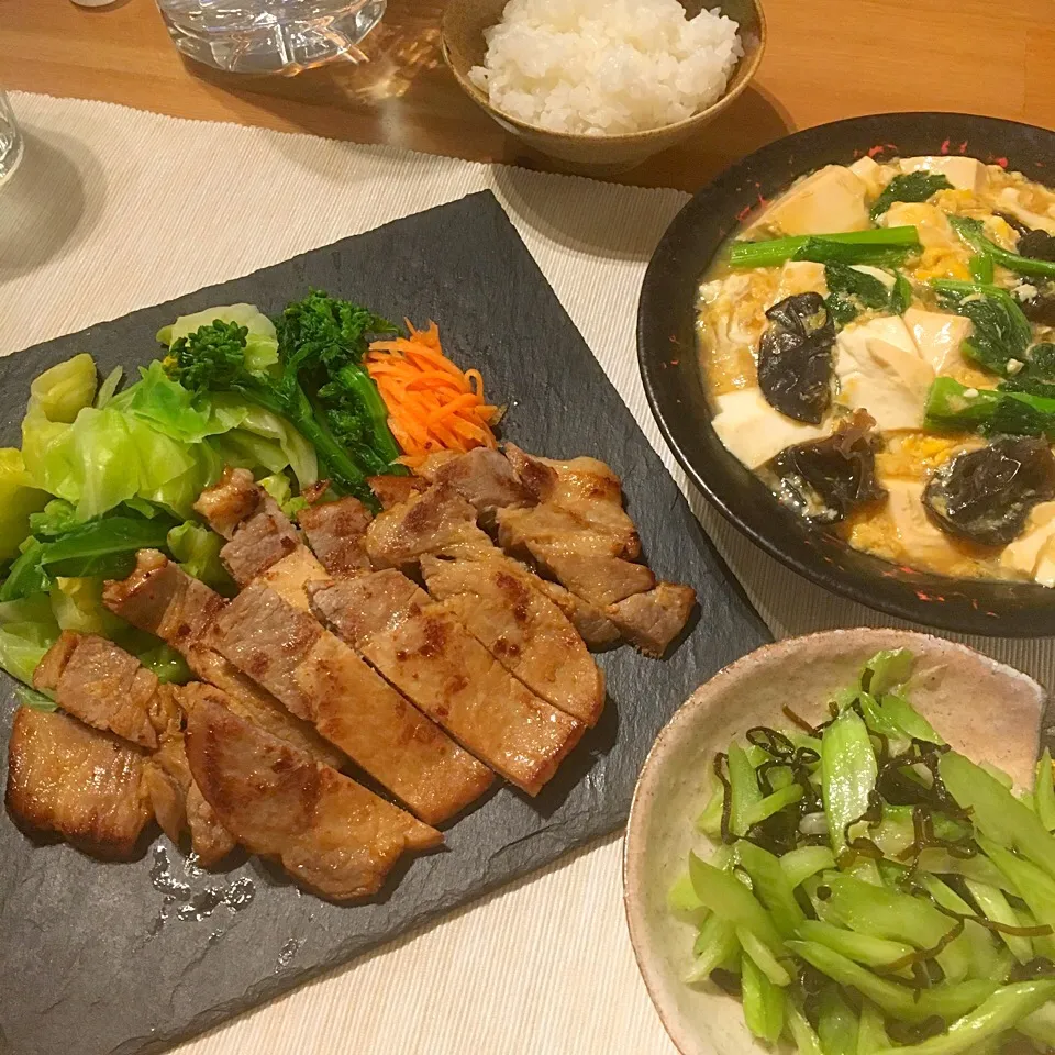 Snapdishの料理写真:晩ごはん🍚|ba.a.ba_キッチンさん