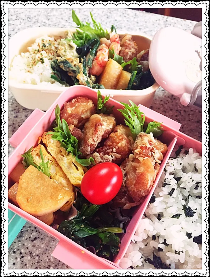 Snapdishの料理写真:今日の娘ちの お弁当|えみちさん