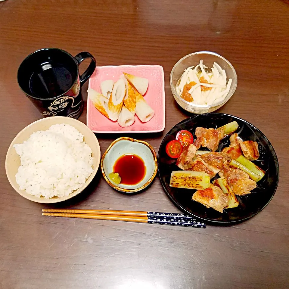 豚肉の焼き鳥風 の夜ご飯♡|Mami.Nさん