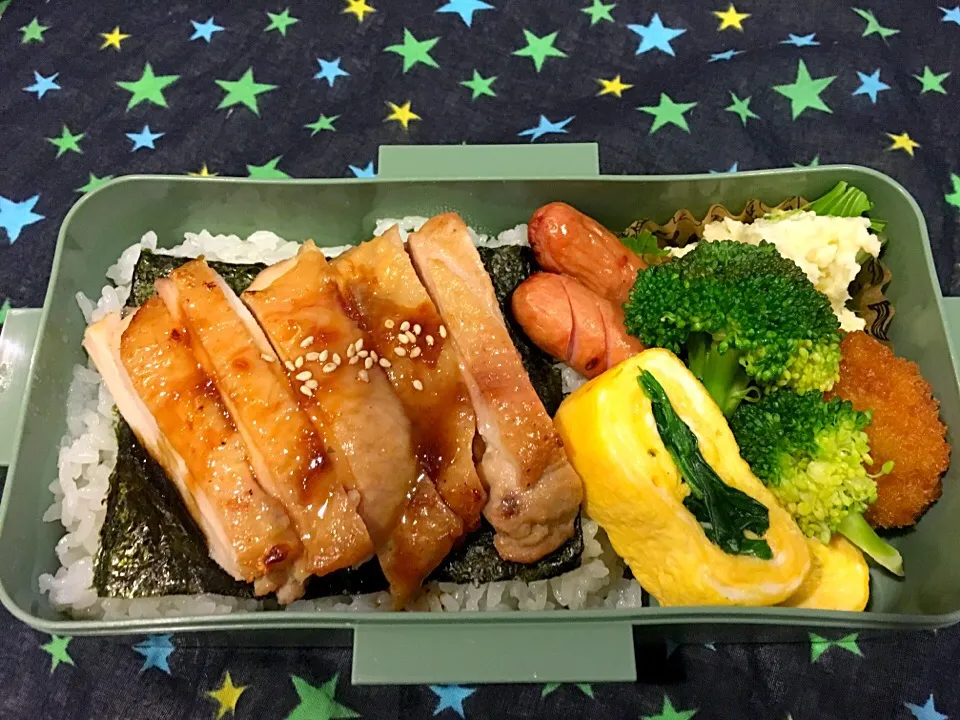 照り焼きチキンのお弁当。|Chiharuさん