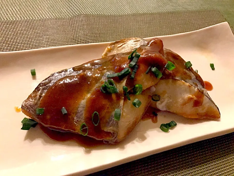 Spanish mackerel simmered in miso🐟鰆の味噌煮|🌈Ami🍻さん