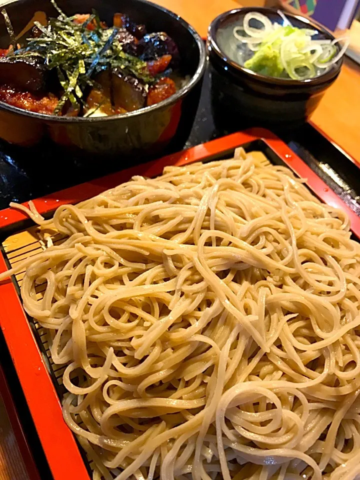 手打ち蕎麦&ピリ辛ナスザンギ丼|Shuta Shimaさん