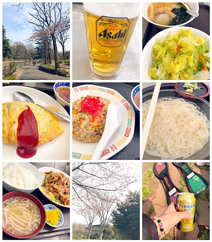 Snapdishの料理写真:Cherry‐blossom viewing picnic🌸桜がちらほら|🌈Ami🍻さん