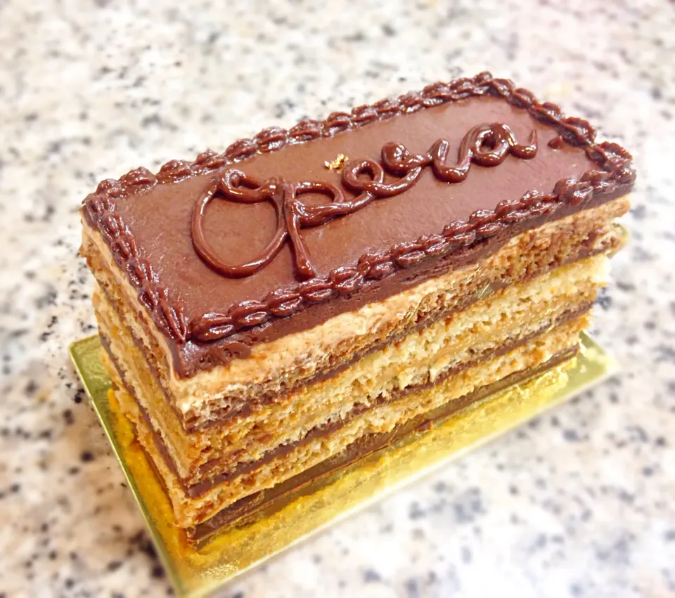 Snapdishの料理写真:Opera cake 🍫  #operacake #cake #chocolate #layer|Emaimaimさん