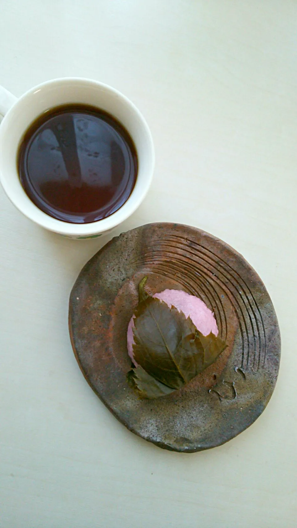 #桜餅 #Japanese traditional #sweets #Coffee|まめさん