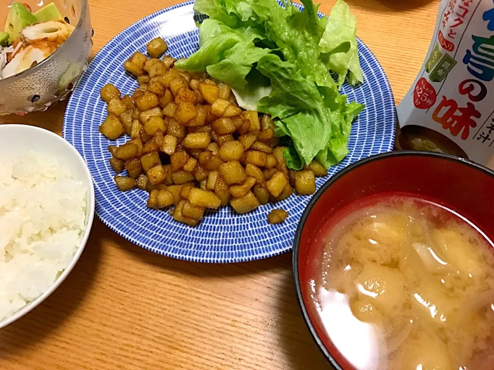 新じゃがのコロコロ照り焼き|lapinさん