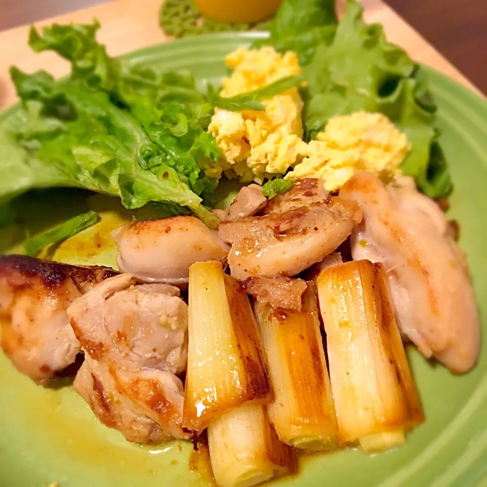 鶏肉とねぎのの柚子胡椒炒め|じゅんこさん