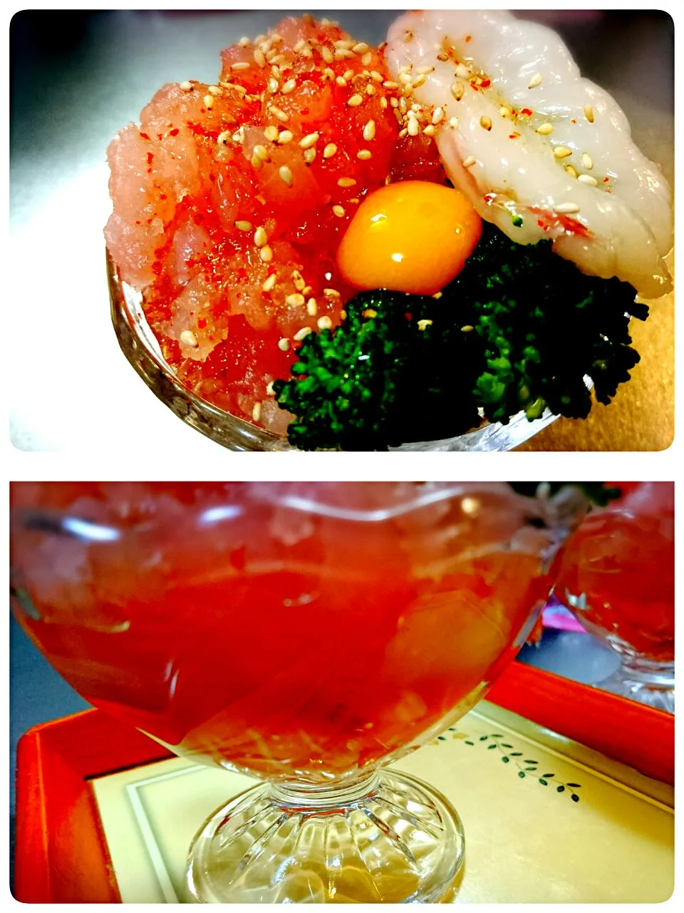 海鮮ユッケパフェでございます💕|きゅうちゃんさん