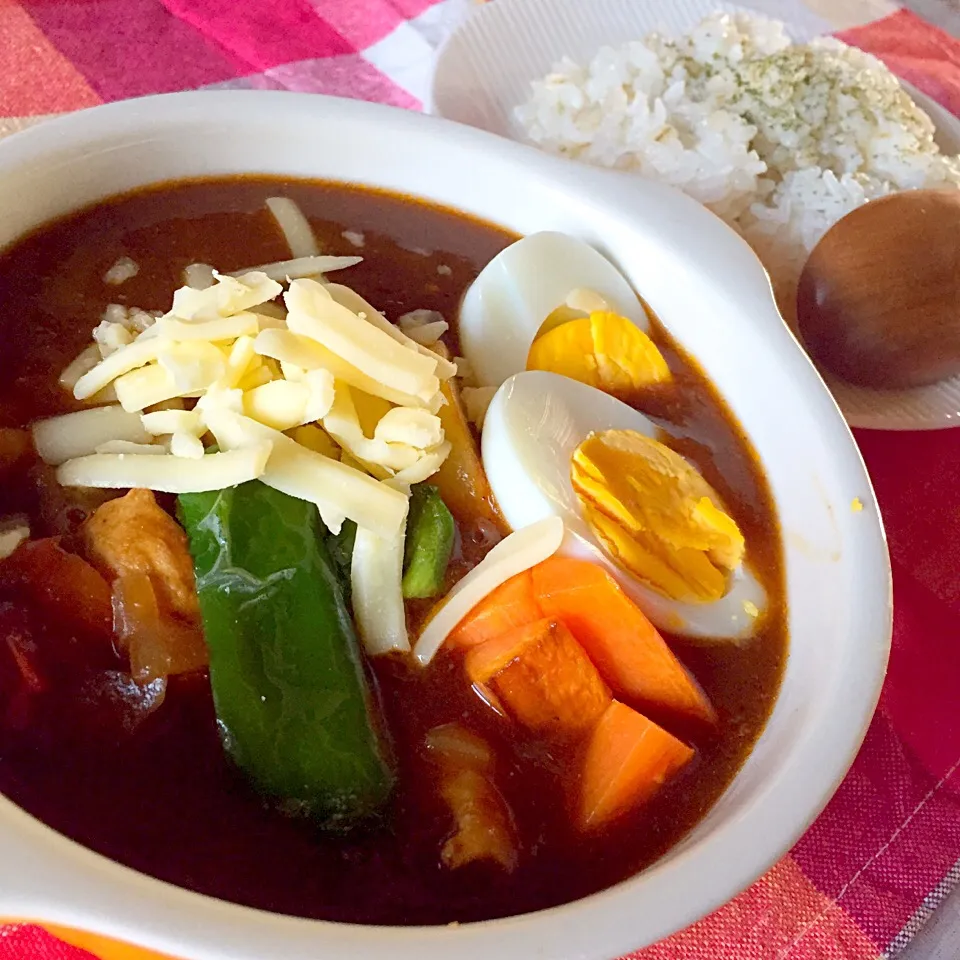 Snapdishの料理写真:市販ルウで簡単本格スープカレー|奏 kanadeさん