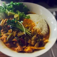 Snapdishの料理写真:タイ式 Red curry♪🇹🇭|Shintaro Yanoさん