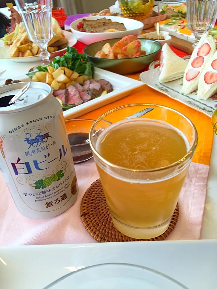 白ビールでパーティ✨|ベルさん